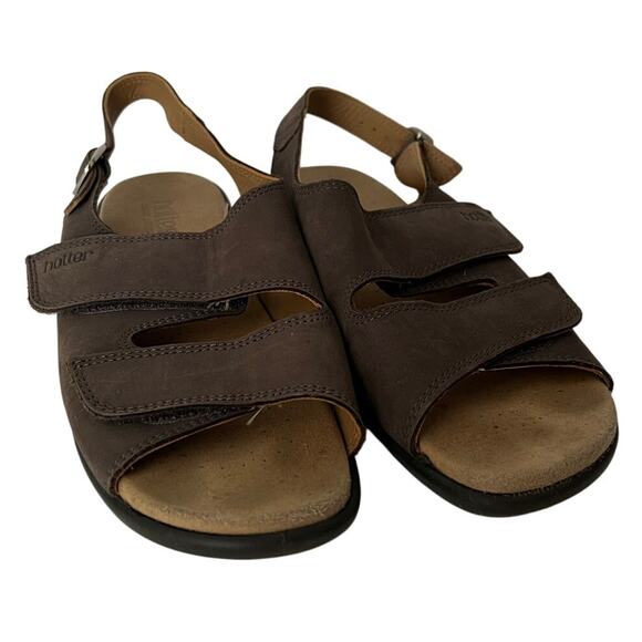 Hotter Comfort Concepts Women's Easy II Sandals Comfort Brown Size 10 (STD) - Picture 1 of 8